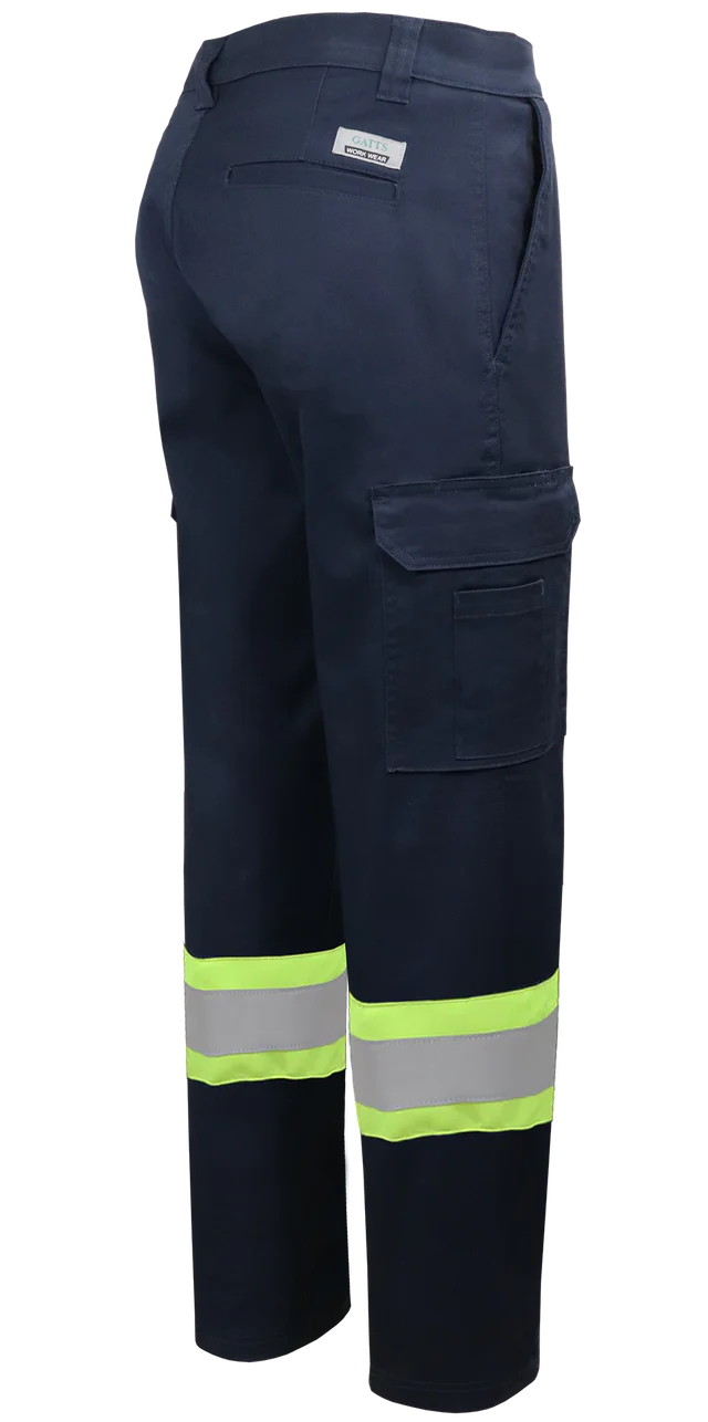Stretch Cargo Pant with 4" Contrast Striping by GATTS Workwear - Style 011EX4
