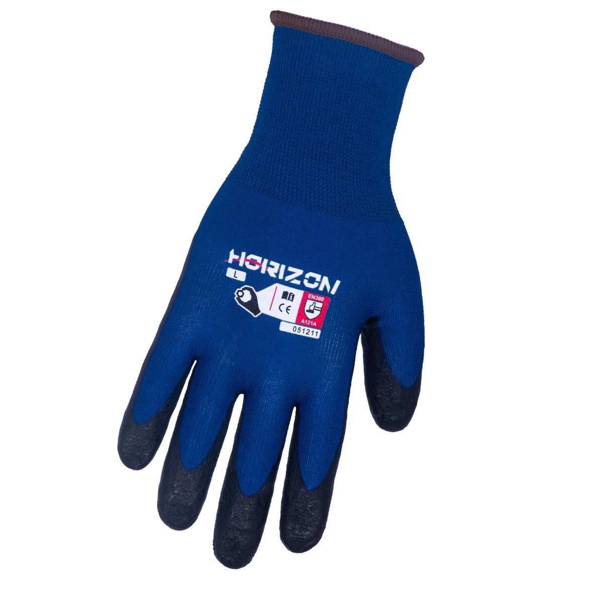 Wavy Textured Micro-Foam Nitrile Coated Gloves by Horizon Gloves - Style 05-1211