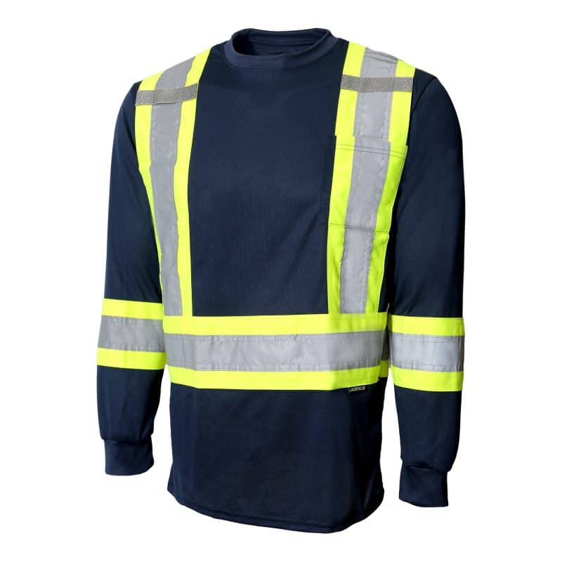 High-Vis Long Sleeve T-Shirt by Jackfield - Style 10-665R