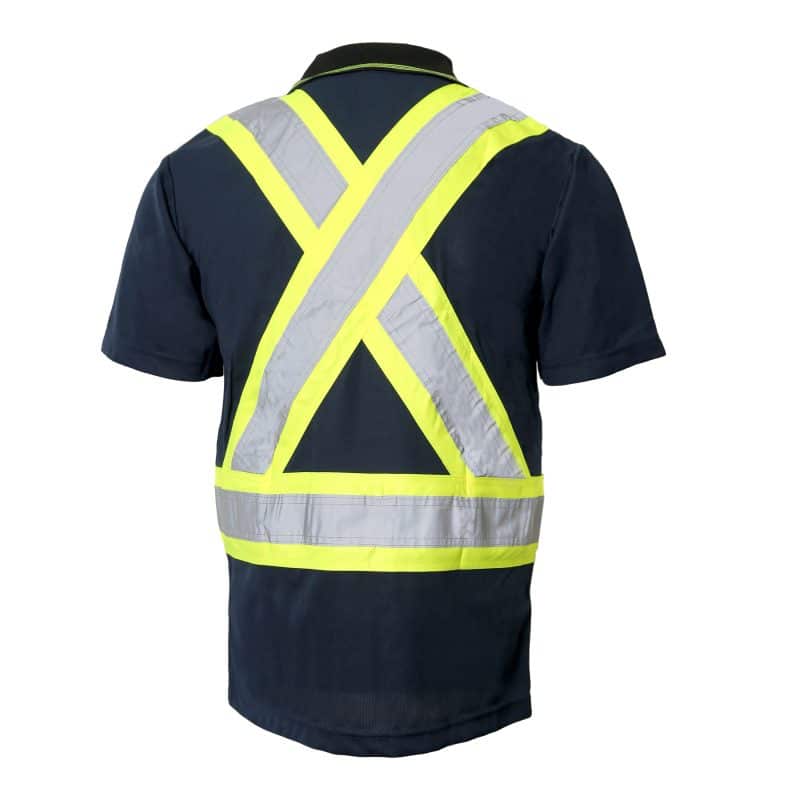 Hi-Vis Short Sleeve Polo Shirt by Jackfield - Style 10-701R