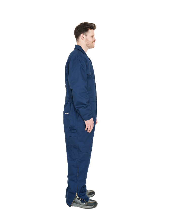 Navy Coverall with Stretchable Back Vent by TERRA Workwear - Style 100155NV