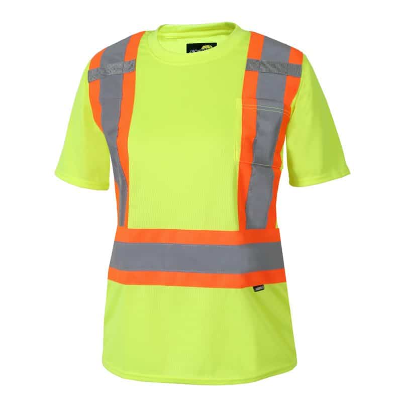 Women's High-Vis Short Sleeve T-Shirt by Jackfield - Style 11-662R