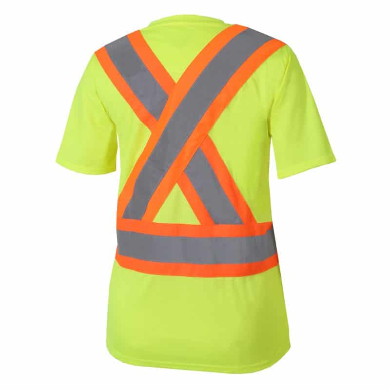 Women's High-Vis Short Sleeve T-Shirt by Jackfield - Style 11-662R