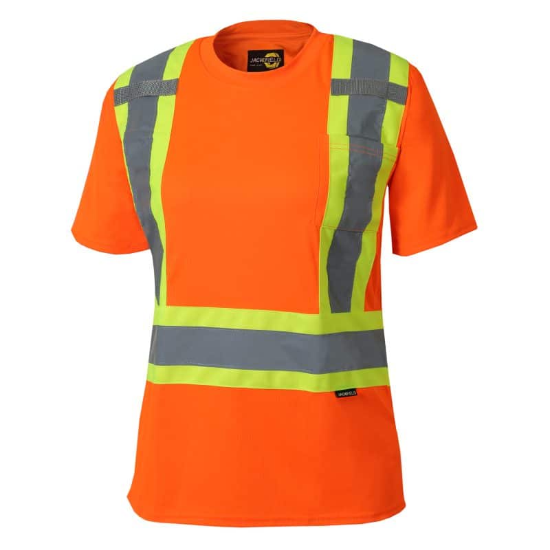 Women's High-Vis Short Sleeve T-Shirt by Jackfield - Style 11-662R