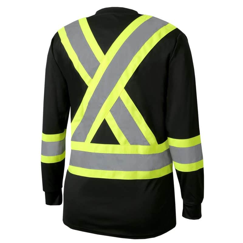 Women's High-Vis Long Sleeve T-Shirt by Jackfield - Style 11-665R