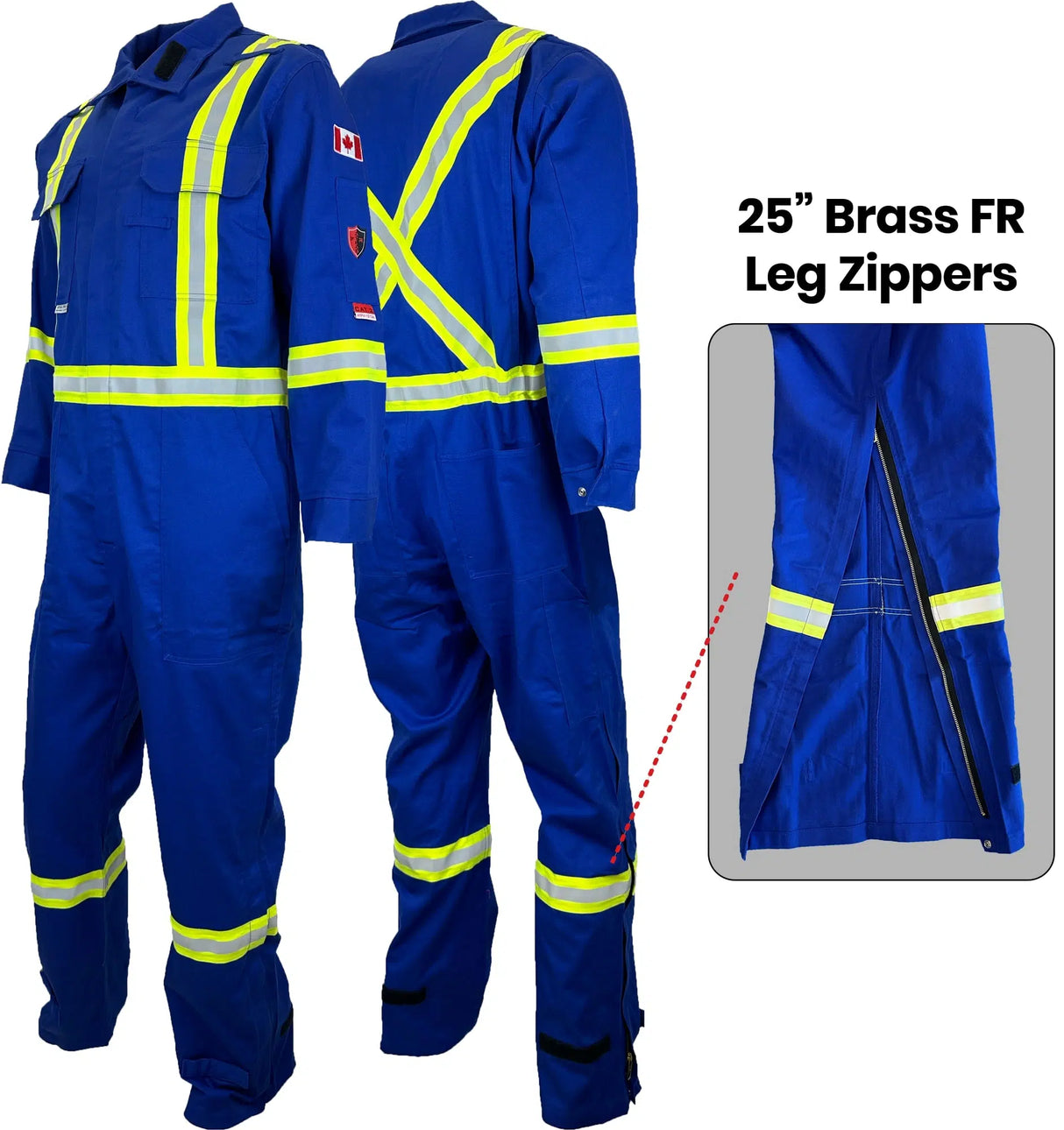 Atlas Guardian FR/AR Coveralls w/ Leg Zippers - By Atlas Workwear Style 1272