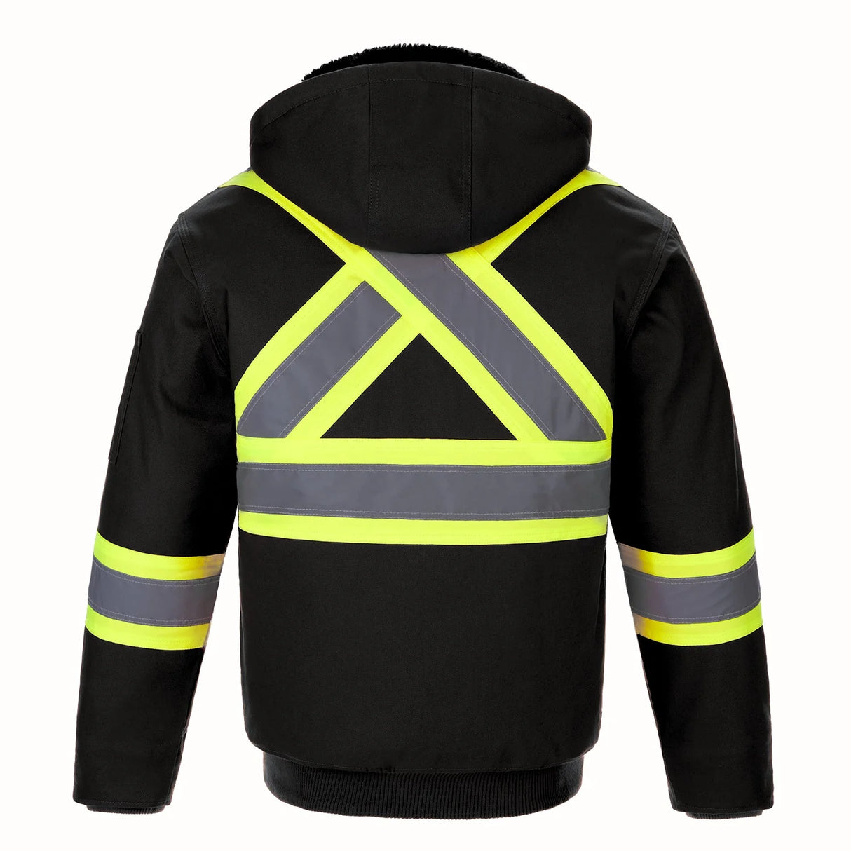 CX2 International - Cotton Canvas Hi-Vis Bomber Jacket w/ Detachable Hood - Style L01290