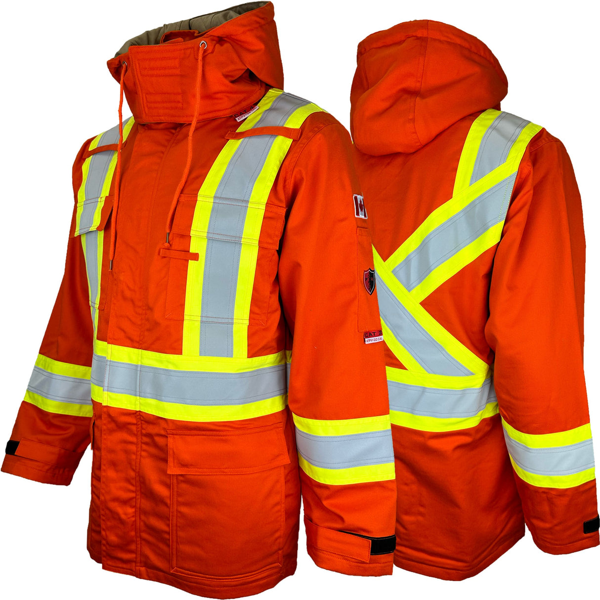 Atlas Guardian FR/AR 4” Hi Vis Shell Jacket by Atlas Workwear - 24914OR