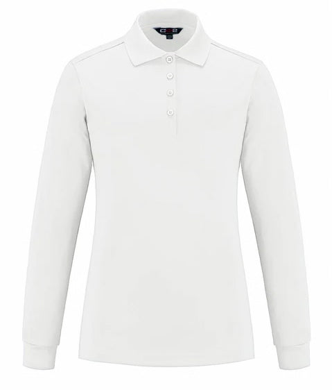 CX2 Birdie - Ladies Long Sleeve Pique Mesh Polo Shirt, Style S05738