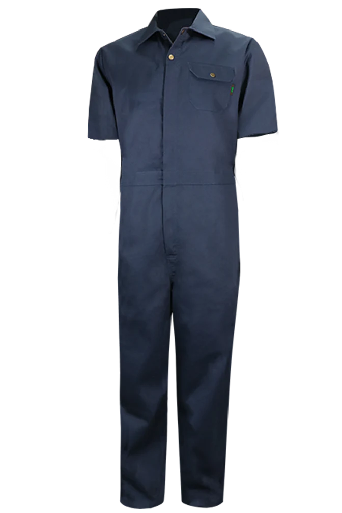 Navy Short Sleeve Light Coverall by GATTS Workwear - Style 790SS