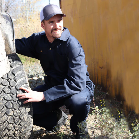 Navy Coverall 100% Cotton by GATTS Workwear - Style 792