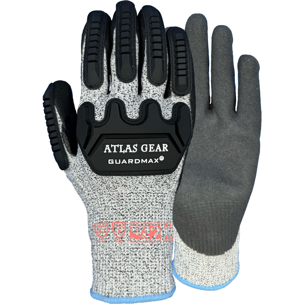 GuardMax High Dexterity Impact Gloves by Atlas Workwear - S806/W806