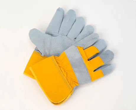 Split Leather Winter Glove with Red Fleece/Foam Liner - Style 25SPLFL