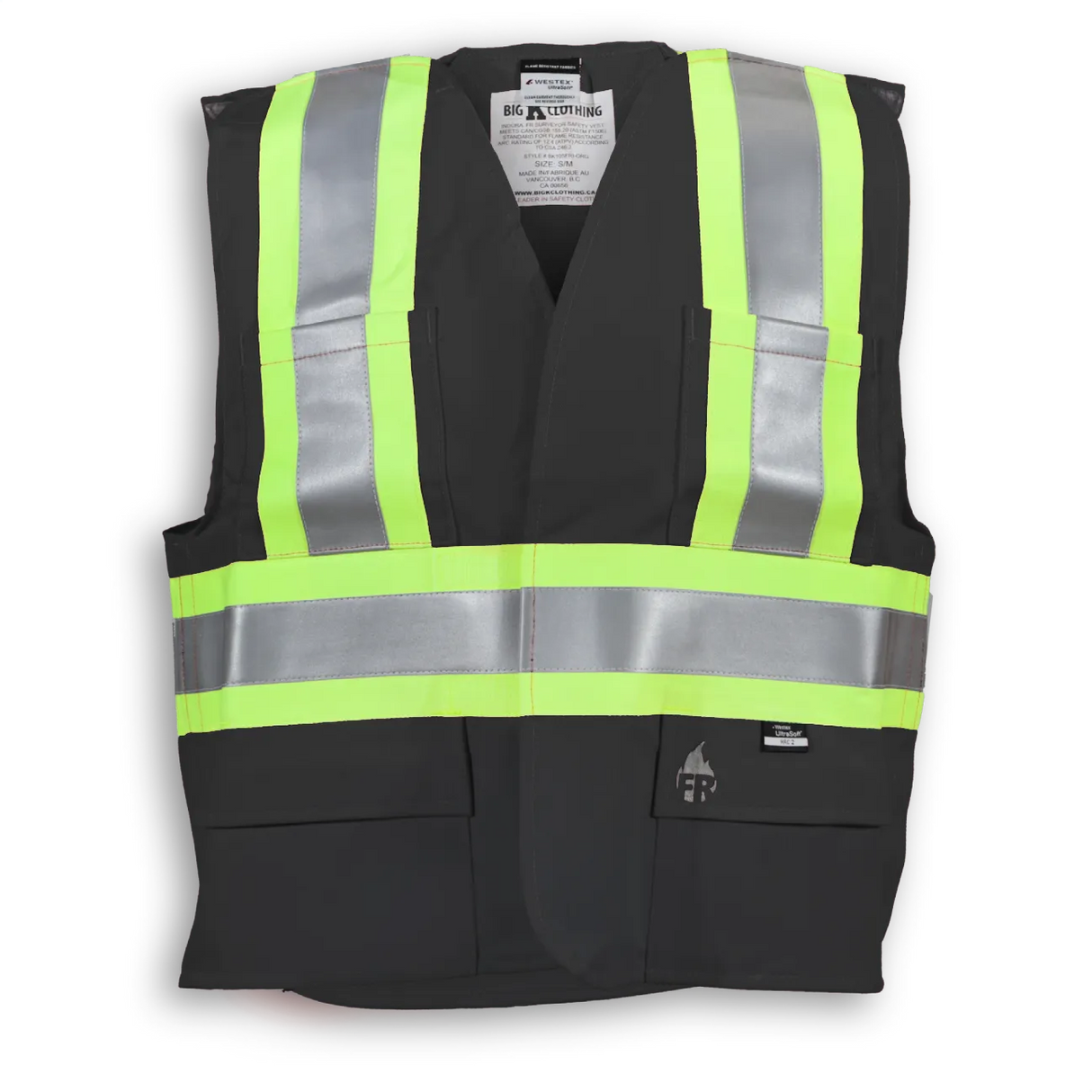 Indura Ultrasoft Surveyor Safety Vest by Big K Clothing - Style BK105