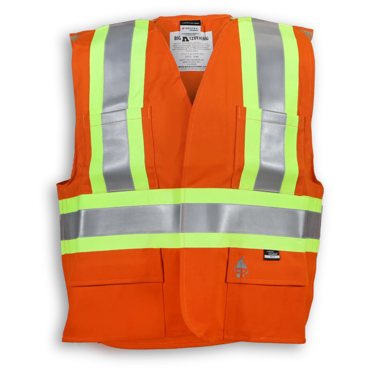 Indura Ultrasoft Surveyor Safety Vest by Big K Clothing - Style BK105