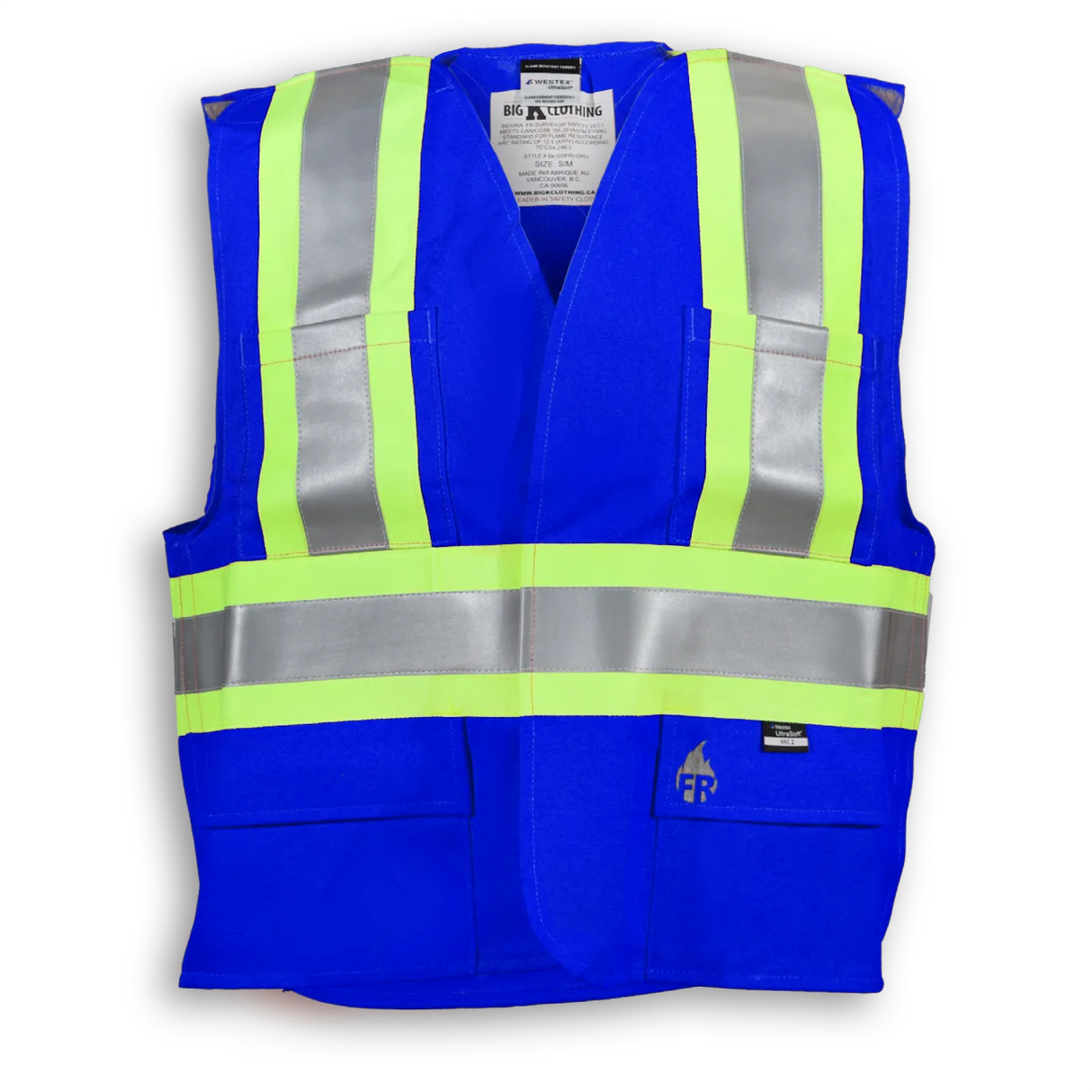 Indura Ultrasoft Surveyor Safety Vest by Big K Clothing - Style BK105