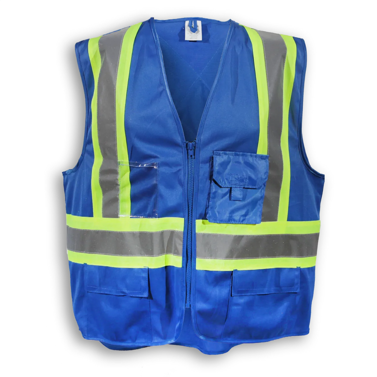 100% Polyester Hi-vis Safety Vest with Zipper - By Big K Clothing