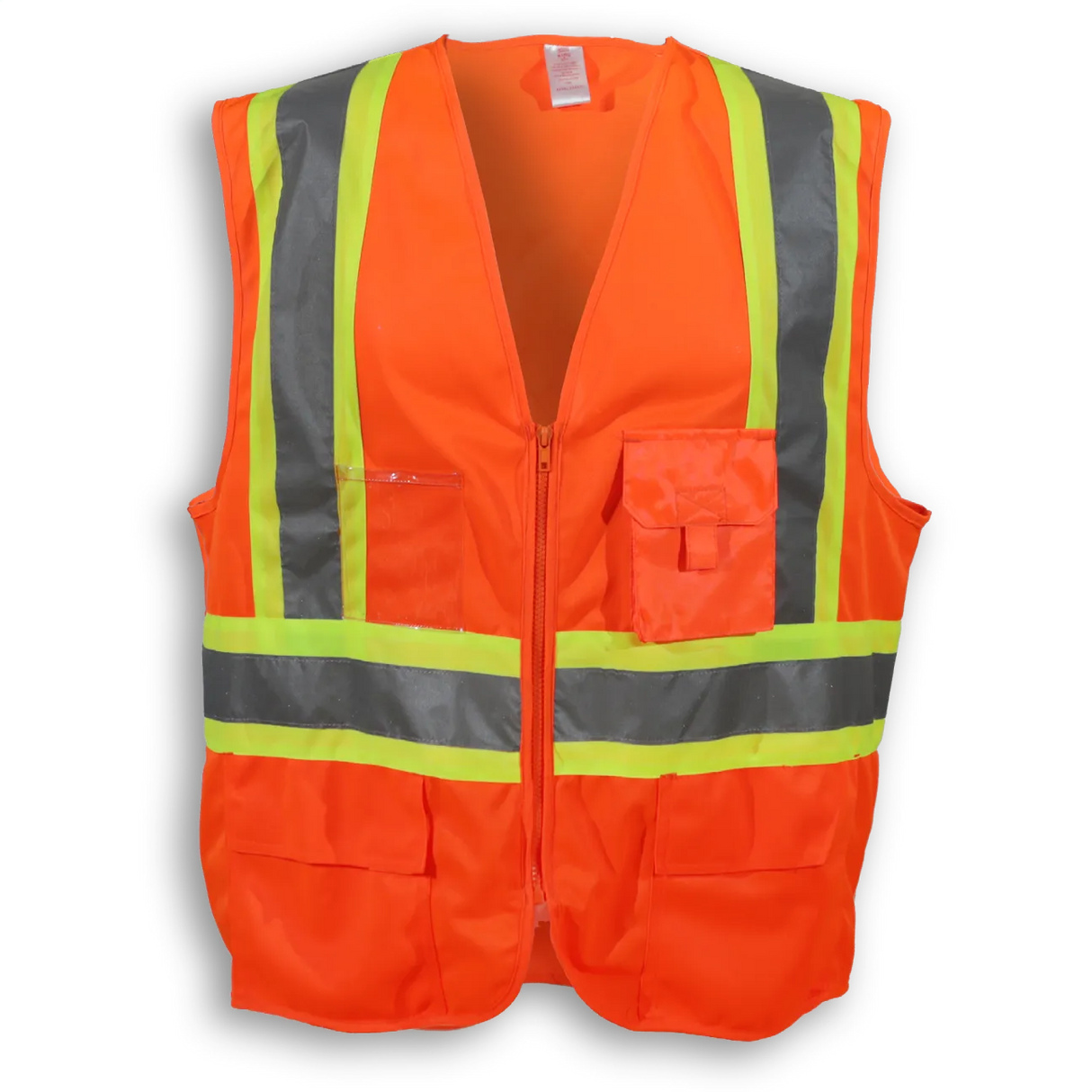 100% Polyester Hi-vis Safety Vest with Zipper - By Big K Clothing