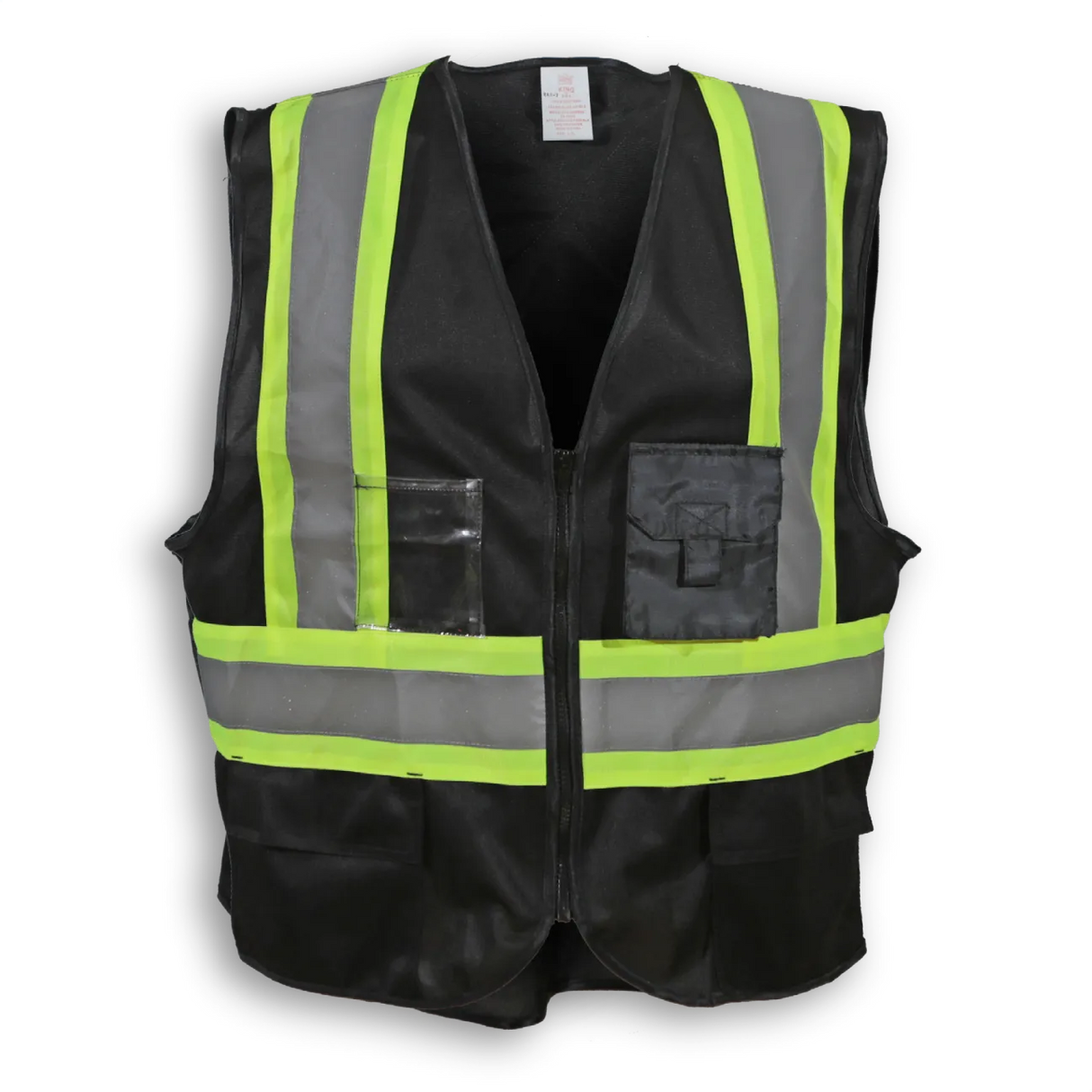 100% Polyester Hi-vis Safety Vest with Zipper - By Big K Clothing
