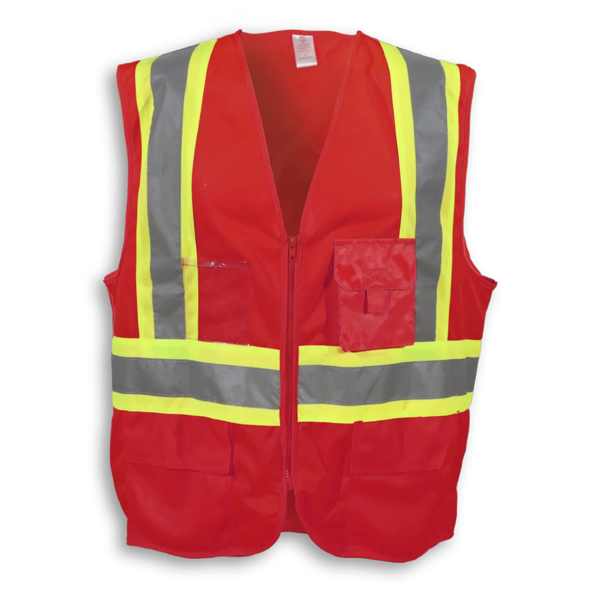 100% Polyester Hi-vis Safety Vest with Zipper - By Big K Clothing