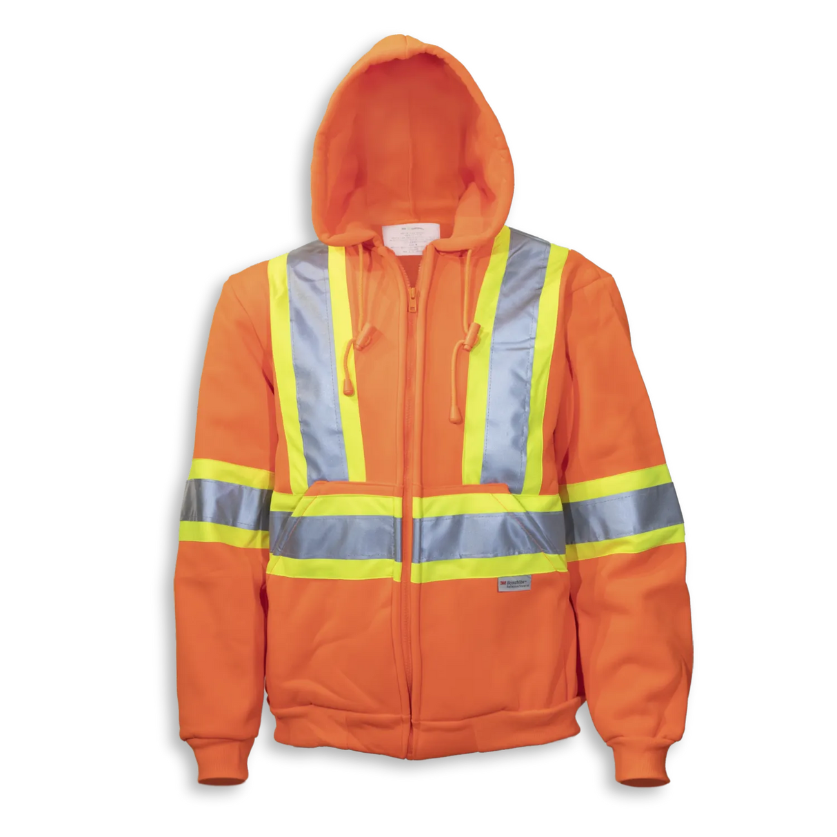 Hi-Vis 100% Cotton Zipper Front Hoodie by Big K Clothing - Style BK3557