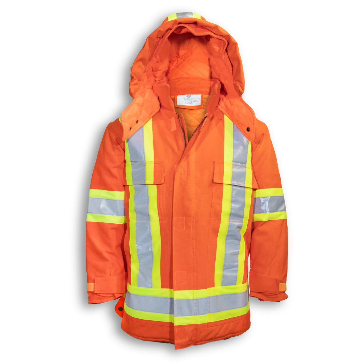 Hi-Vis 100% Cotton Duck Safety Jacket With Quilted Lining by Big K Clothing - Style BK461
