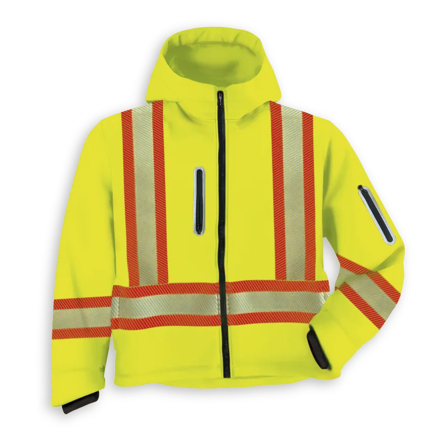 Women's Soft Shell Hooded Jacket by Big K Clothing - BK470W