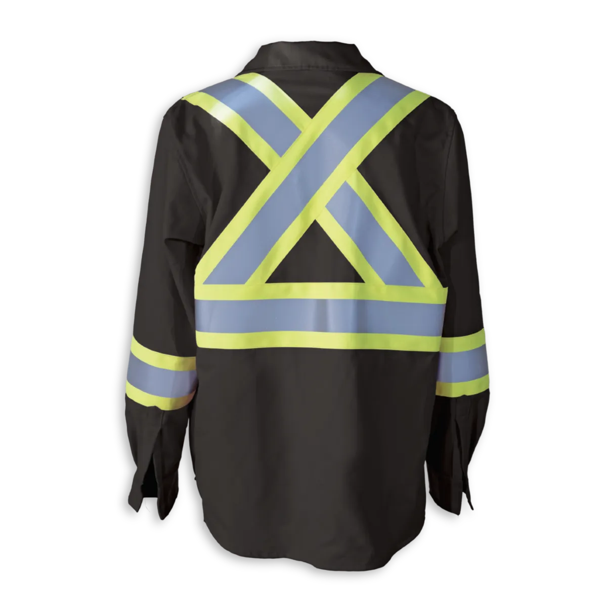 Hi-Vis FR Work Shirts With 4" Striping by Big K Clothing - BK555FRI-4