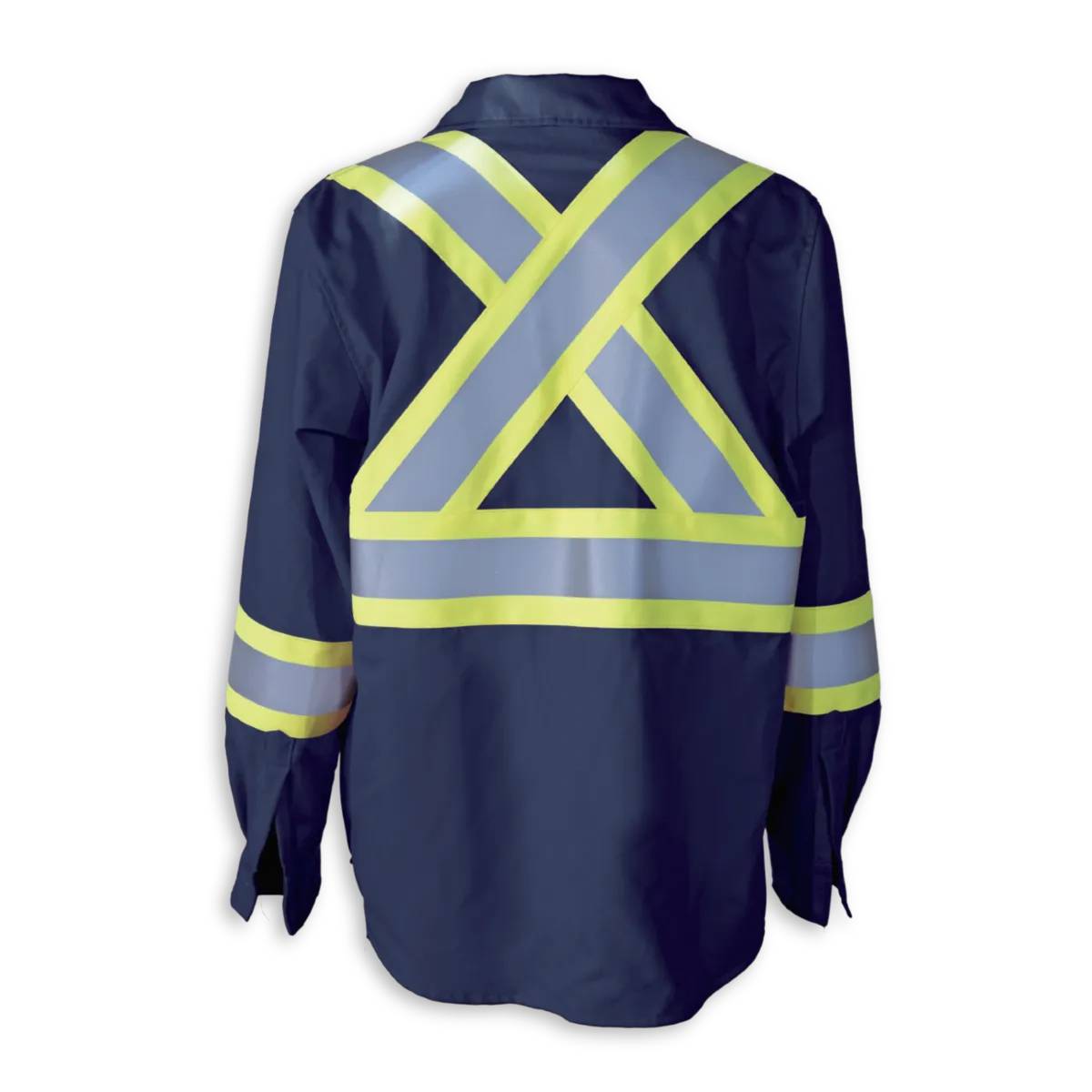 Hi-Vis FR Work Shirts With 4" Striping by Big K Clothing - BK555FRI-4