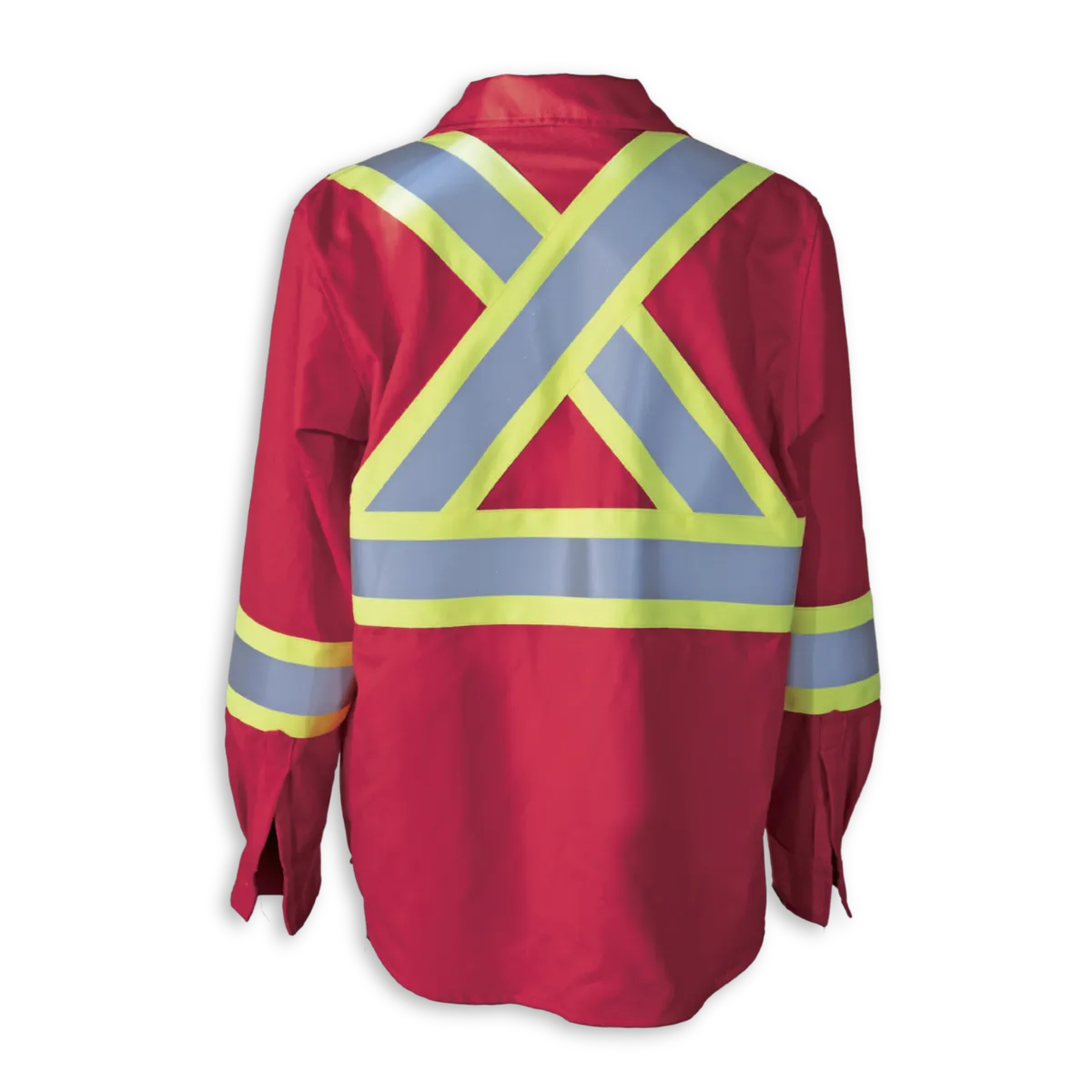 Hi-Vis FR Work Shirts With 4" Striping by Big K Clothing - BK555FRI-4