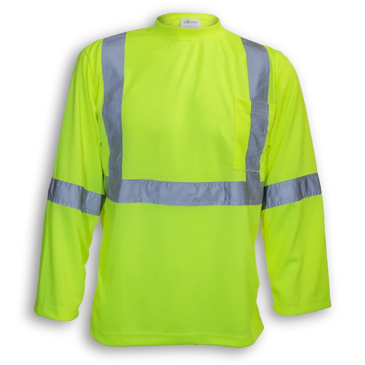 100% Soft Polyester Hi-Vis Traffic Safety T-Shirt by Big K Clothing - Style BK6012