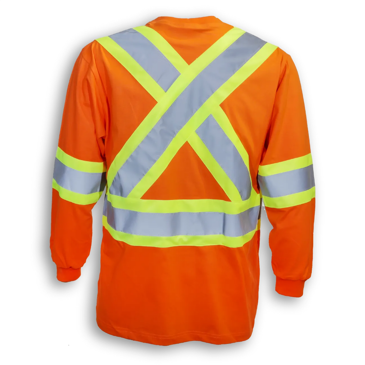 100% Cotton Long Sleeve Traffic Safety Shirt by Big K Clothing - Style BK698