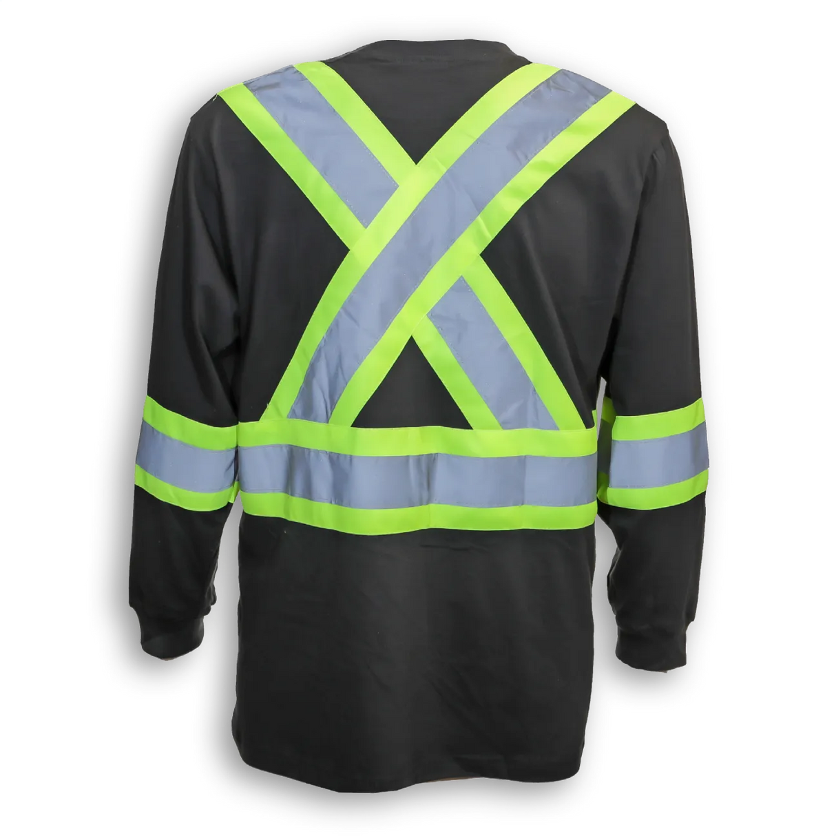 100% Cotton Long Sleeve Traffic Safety Shirt by Big K Clothing - Style BK698