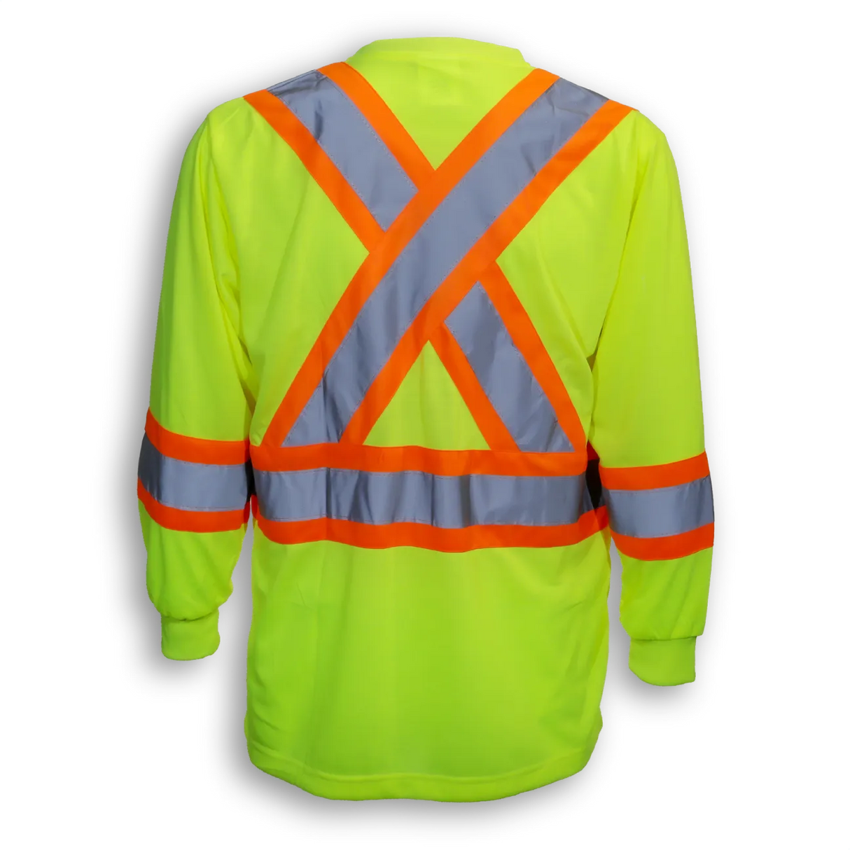 Hi-Vis Poly/Cotton Traffic Safety Shirt by Big K Clothing - Style BK3500