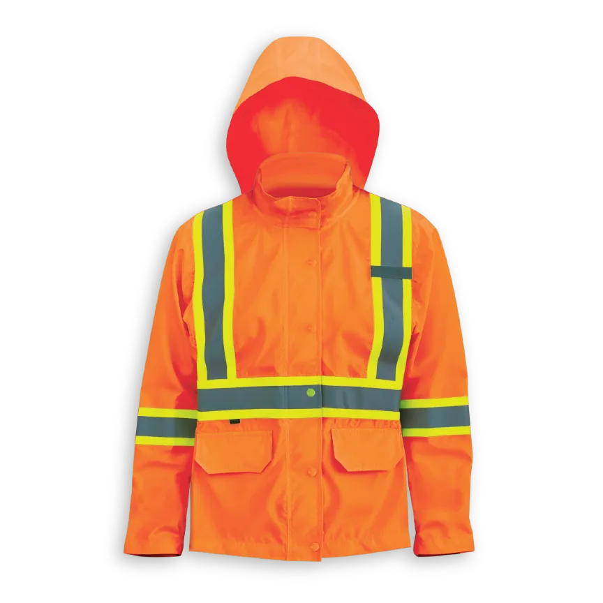 Woman’s 300 Denier Polyester Rain Jacket by Big K Clothing - BK802W