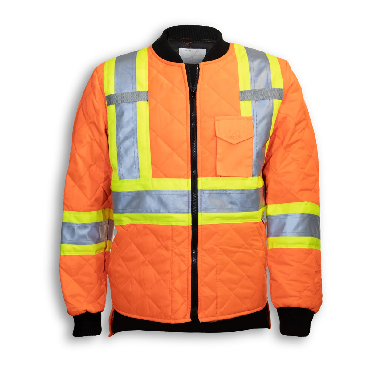 Hi-Vis Quilted Polyester Traffic Safety Jacket by Big K Clothing - Style BK895