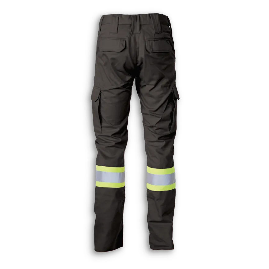 Woman’s Hi-Vis Black Polyester/Cotton Cargo Pants by Big K Clothing - Style BK908BLKW