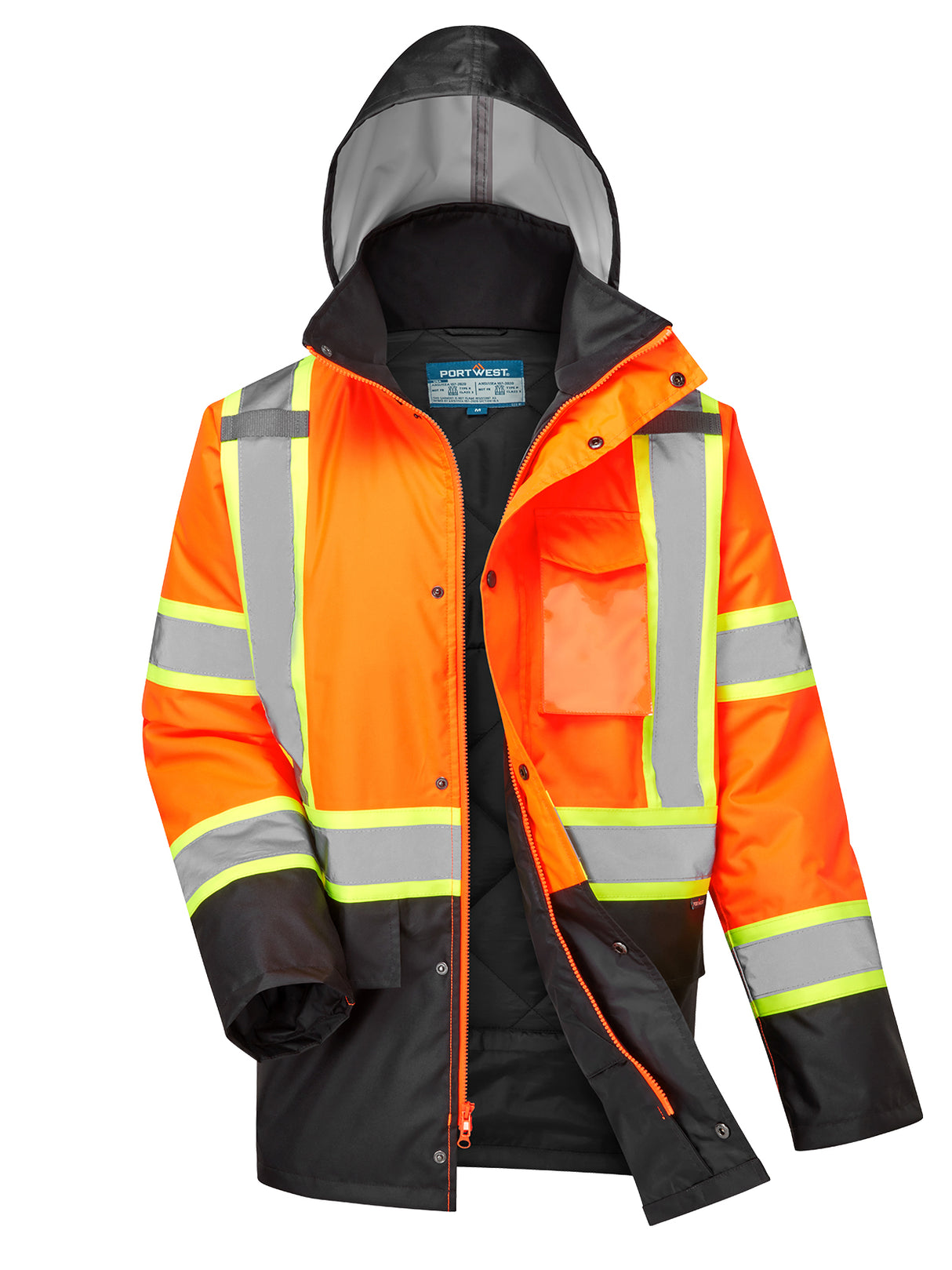 Hi-Vis Contrast Tape Winter Jacket by Portwest - Style CA369