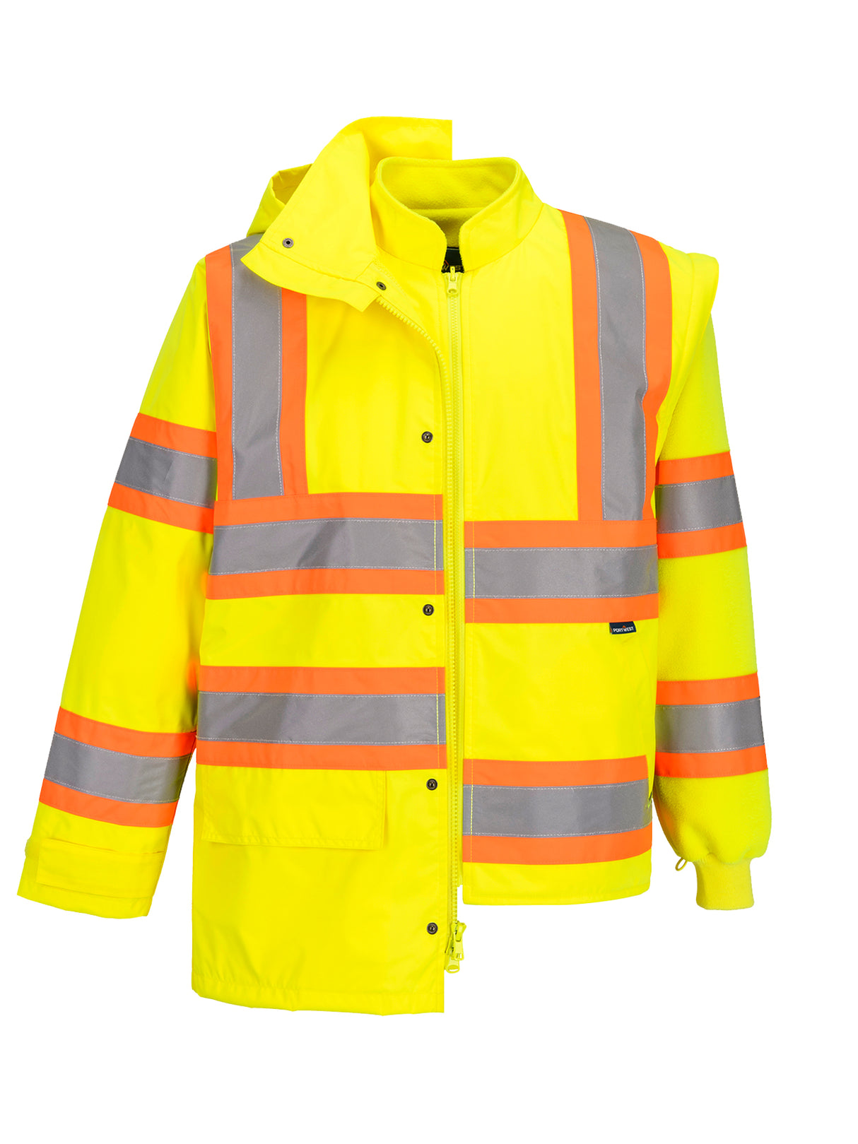 Hi-Vis 5-in-1 Traffic Jacket by Portwest, Style CA768/CB768