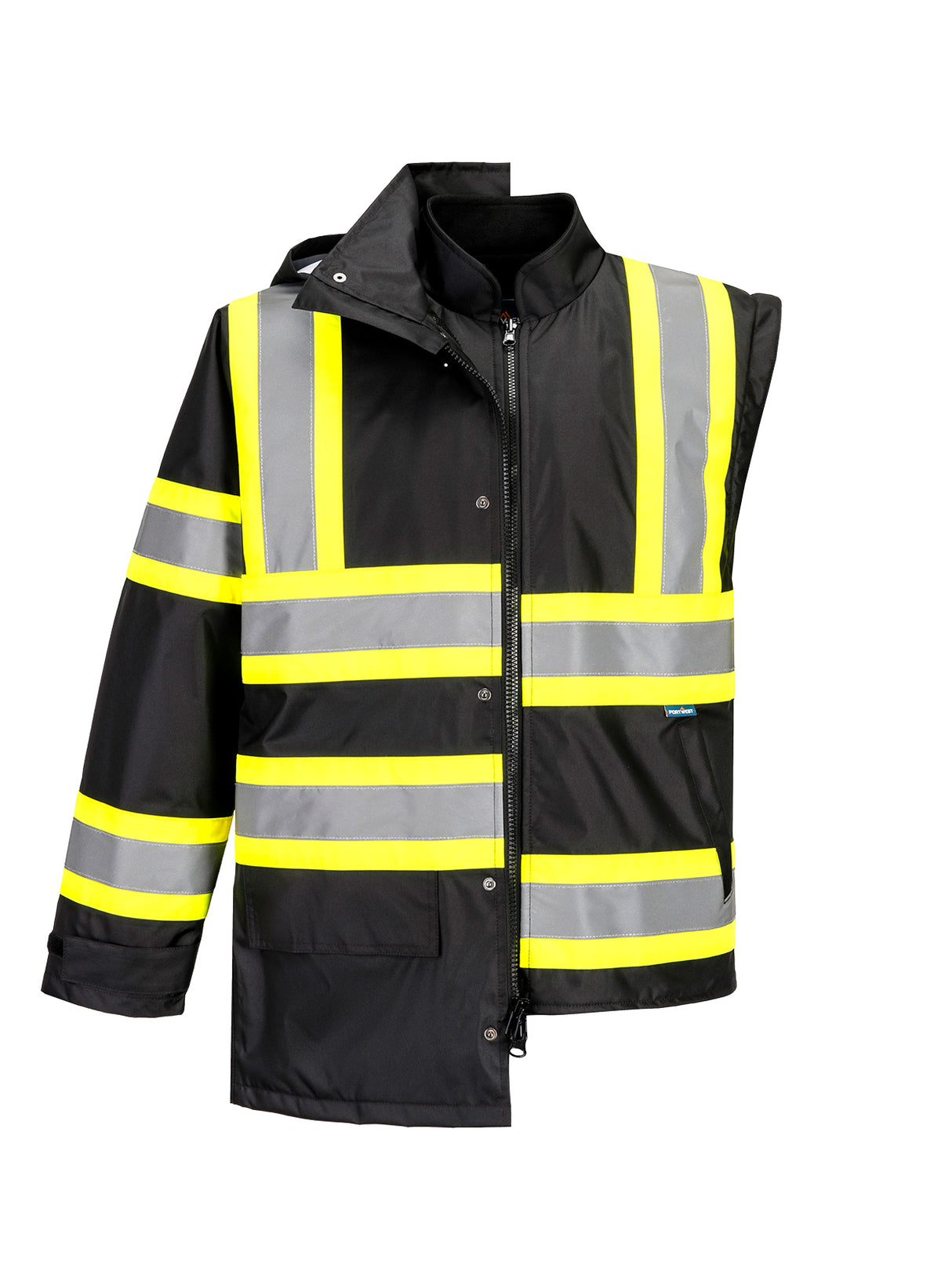 Hi-Vis 5-in-1 Traffic Jacket by Portwest, Style CA768/CB768
