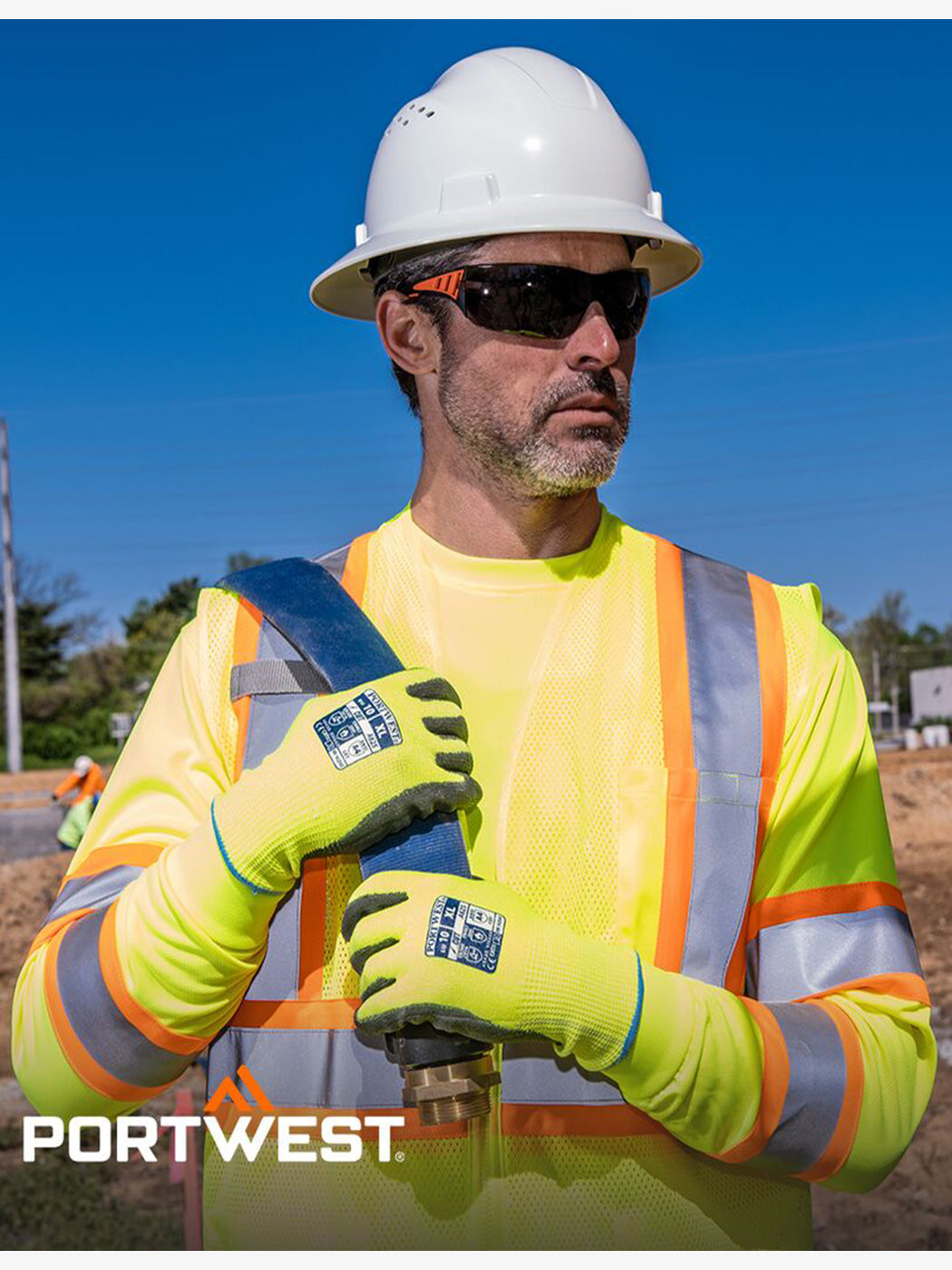 Hi Visibility Long Sleeve Shirt by Portwest - Style CA111