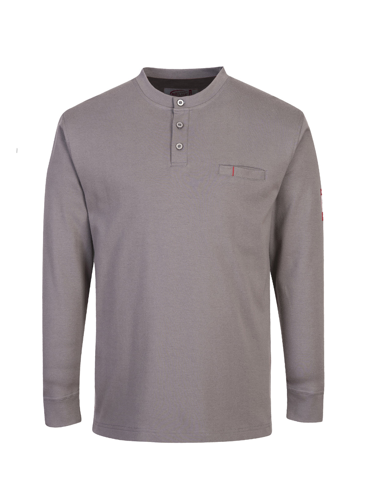 Navy Bizflame 7oz FR Antistatic Henley Shirt by Portwest - Style FR32NA