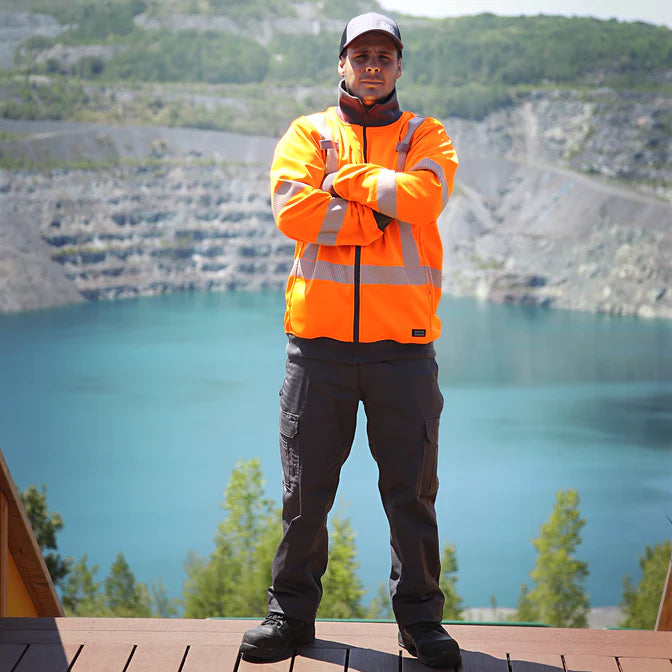 Orange Hi-Visibility, Water Resistant Super Sweatshirt by Gatts Workwear - Style SWX2