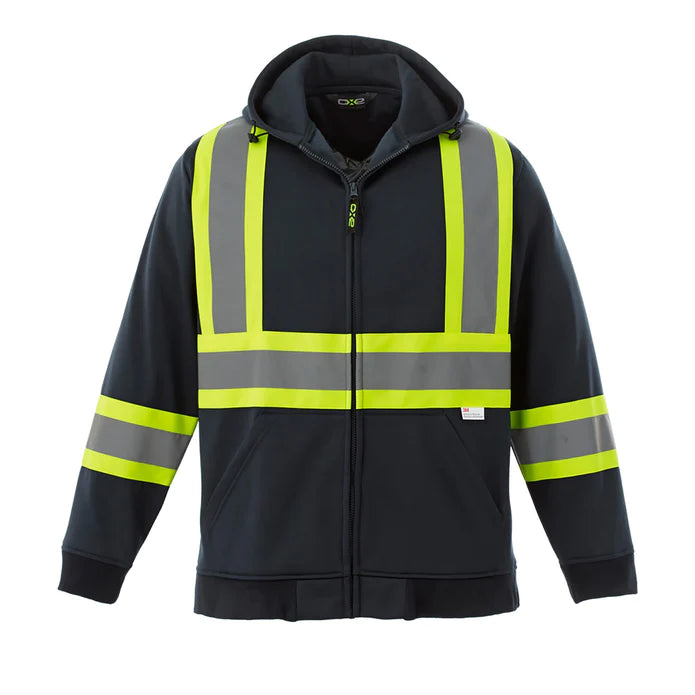 CX2 Freedom Hi-Vis Full Zip Polyester Fleece Hoodie - Style L00682