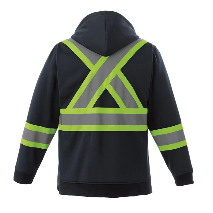 CX2 Freedom Hi-Vis Full Zip Polyester Fleece Hoodie - Style L00682