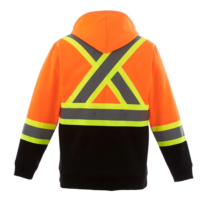 CX2 Freedom Hi-Vis Full Zip Polyester Fleece Hoodie - Style L00682