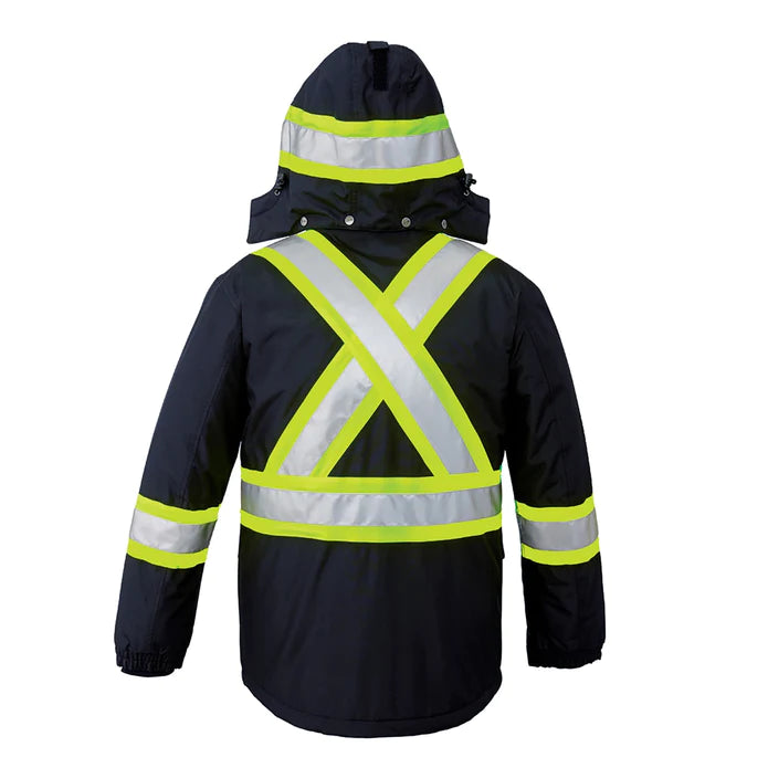 CX2 Armour Hi-Vis Insulated Poly Canvas Workwear Parka - Style L01250