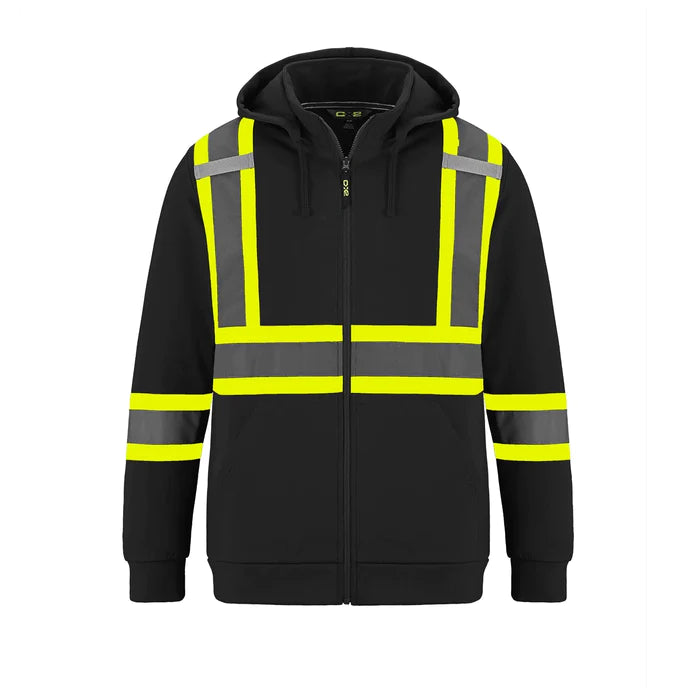 CX2 Infinity Hi-Vis Full Zip Polyester Fleece Hoodie - Style L01380