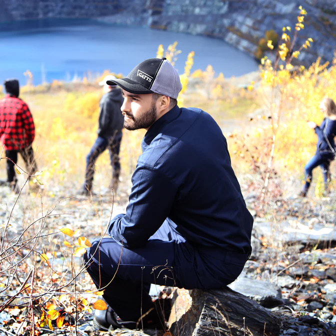 Work Pants with Flexible Waist by GATTS Workwear - Style MRB-777