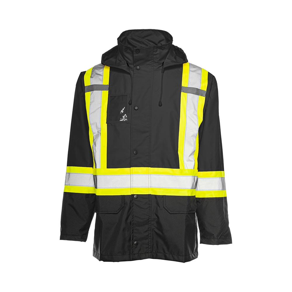 Hi-Vis Rain Jacket by Ground Force - Style RJ90
